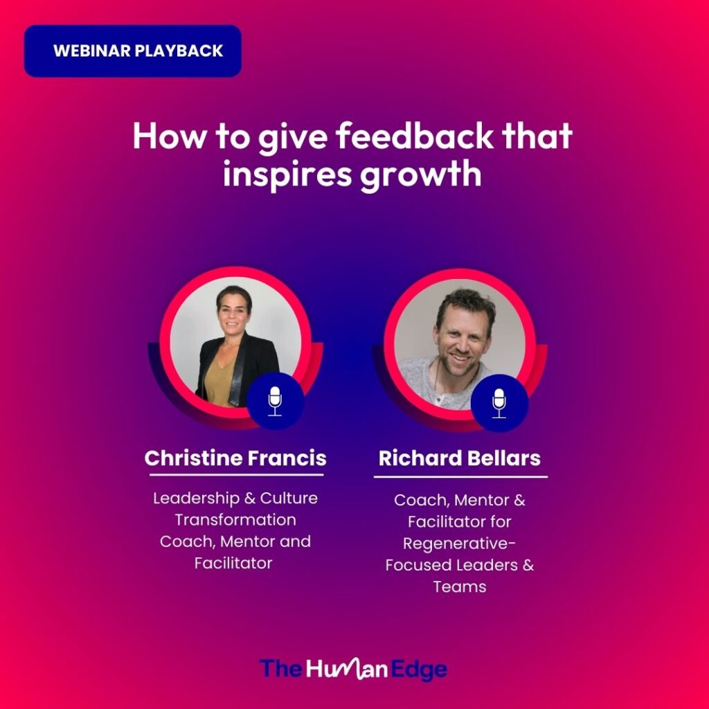 How to give fe﻿edback that inspires growth